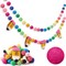 2 Pcs 13.2 ft Felt Pencil Banner for School Classroom 3D Pencil Garland Colorful Pompom Ball Hanging Banner Welcome Back Garland for Classroom First Day of School Decorations(Rainbow)